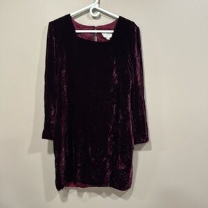 Henry Bendel crushed velvet holiday dress size medium
